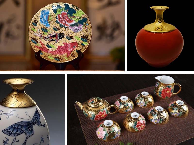 【鎏金工藝技法與源起 介紹】Twain gilding porcelain craft porcelain art